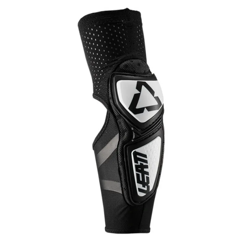 Ochraniacze łokci dziecięce LEATT CONTOUR JUNIOR WHITE/BLACK czarne białe