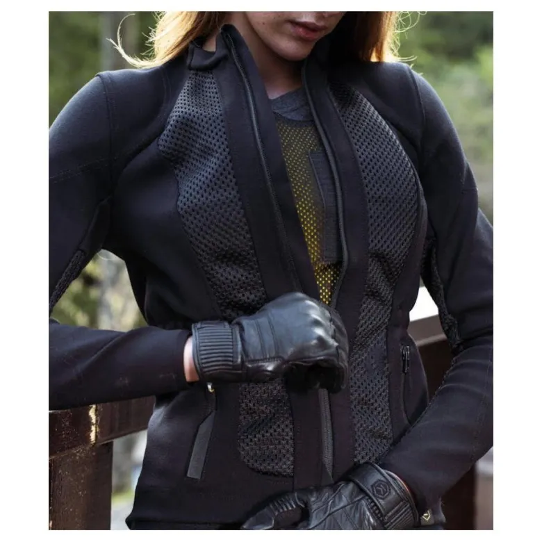 Ochraniacz klatki damski KNOX MICRO-LOCK MK2 LADY do kurtek czarny żółty