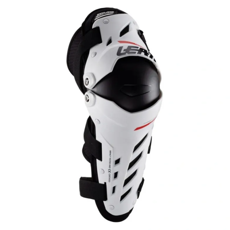 Ochraniacz kolan dziecięce LEATT DUAL AXIS JUNIOR WHITE/BLACK czarny biały