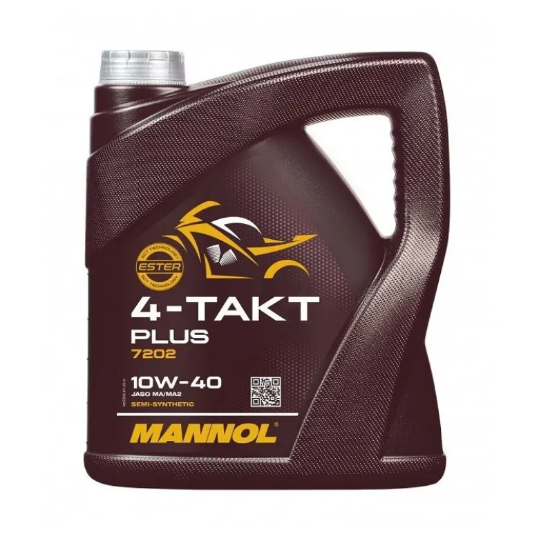 Olej 4T MANNOL 4-TAKT PLUS 10W40 4L brązowy żółty