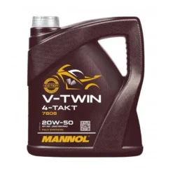 Olej 4T MANNOL 4T V-TWIN 20W50 4L brązowy żółty