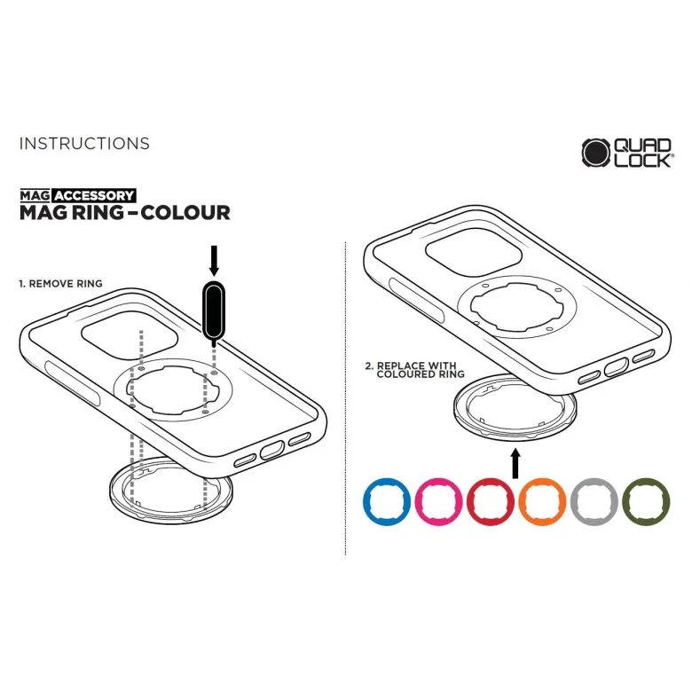 Pierścień QUAD LOCK MAG BLUE niebieski