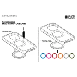 Pierścień QUAD LOCK MAG GREY szary
