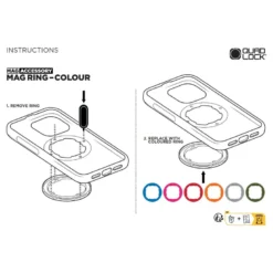 Pierścień QUAD LOCK MAG PURPLE fioletowy