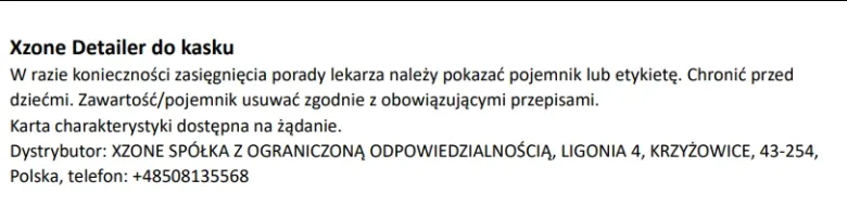 Podróżny zestaw do pielęgnacji kasku XZONE 110ml