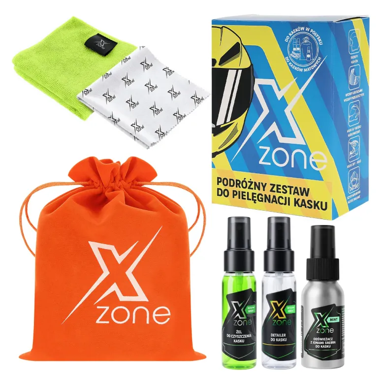 Podróżny zestaw do pielęgnacji kasku XZONE 110ml