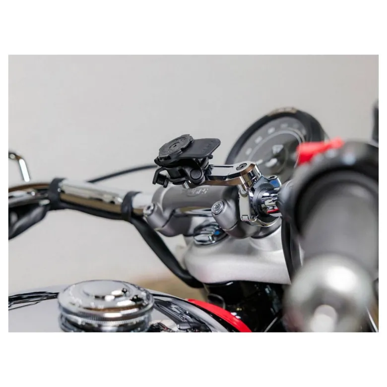 Podstawa QUAD LOCK PRO montowana na kierownicy CHROME srebrny