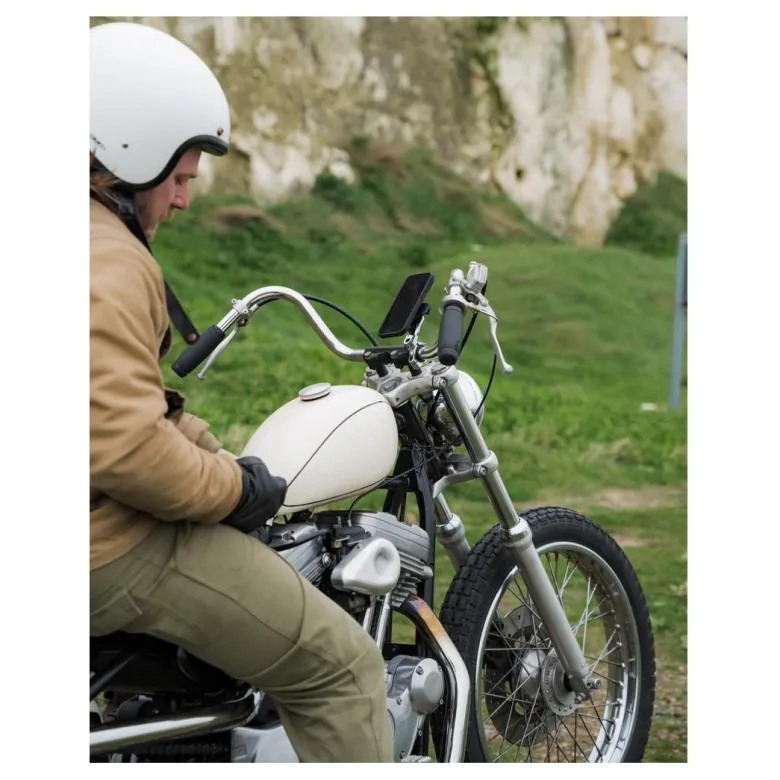 Podstawa QUAD LOCK PRO montowana na kierownicy CHROME srebrny