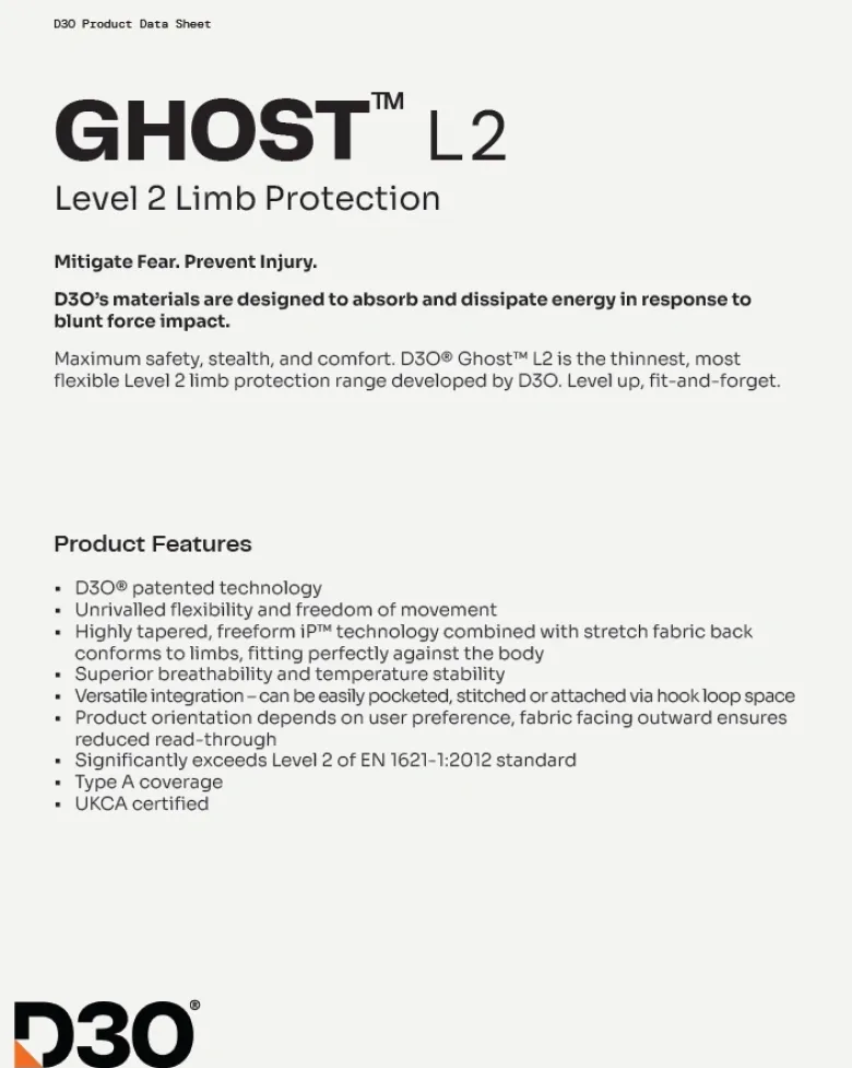 Protektor wymienny bioder HELD D3O GHOST LEVEL 2 ORANGE pomarańczowy