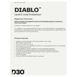 Protektor wymienny bioder RICHA D3O DIABLO LEVEL 2 pomarańczowy