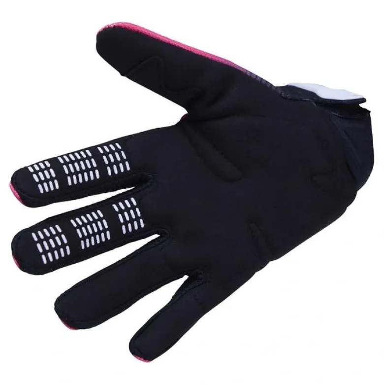 Rękawice cross dziecięce FOX JUNIOR GIRLS 180 COLLECT BLACK/PINK czarny różowy