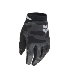 Rękawice cross dziecięce FOX JUNIOR 180 BNKR BLACK CAMO czarny szary