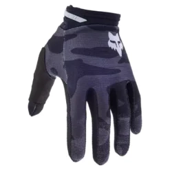 Rękawice cross dziecięce FOX JUNIOR 180 BNKR BLACK CAMO czarny szary