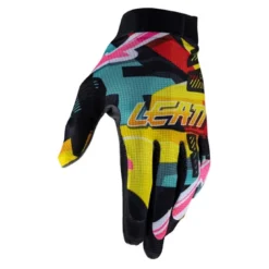 Rękawice cross dziecięce LEATT MOTO 1.5 JUNIOR CARNIVAL żółty niebieski czerwony