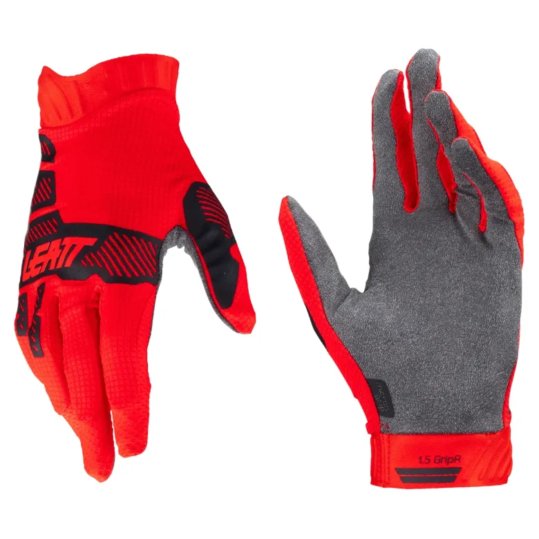 Rękawice cross dziecięce LEATT MOTO 1.5 JUNIOR RED czerwony