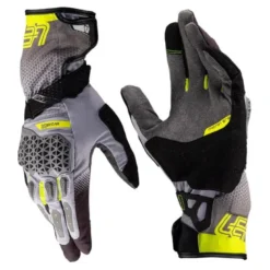 Rękawice cross LEATT ADV HYDRADRI 5.5 VIZ szary żółty fluo