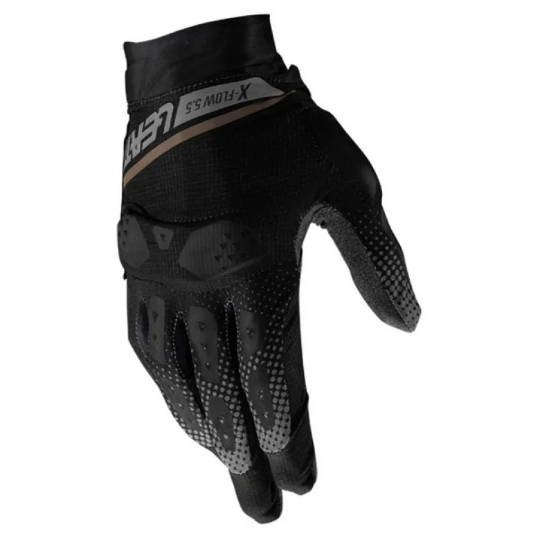 Rękawice cross LEATT ADV X-FLOW 5.5 SHORT STEALTH czarny