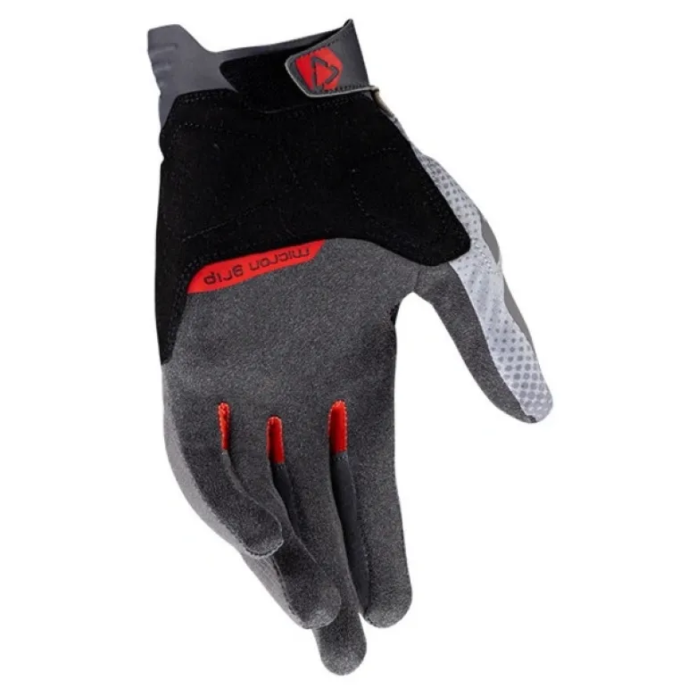 Rękawice cross LEATT ADV X-FLOW 5.5 SHORT MIST szary czerwony