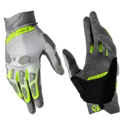 Rękawice cross LEATT ADV X-FLOW 5.5 SHORT HI-VIZ szary żółty fluo