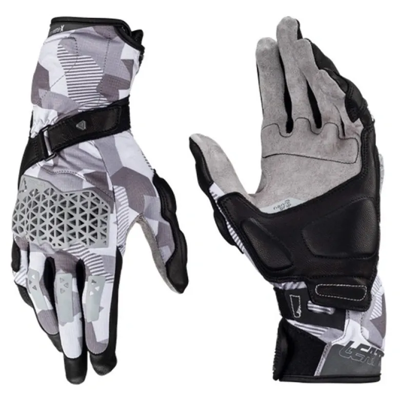Rękawice cross LEATT ADV X-FLOW 7.5 STEEL szary czarny