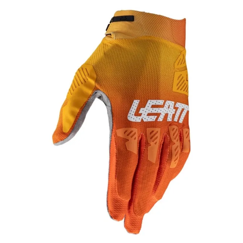Rękawice cross LEATT MOTO 2.5 X-FLOW FLAME żółty pomarańczowy