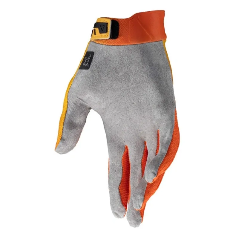 Rękawice cross LEATT MOTO 2.5 X-FLOW FLAME żółty pomarańczowy