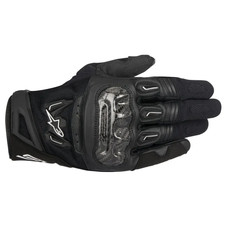 Rękawice miejskie ALPINESTARS SMX-2 AIR CARBON V2 BLACK czarny