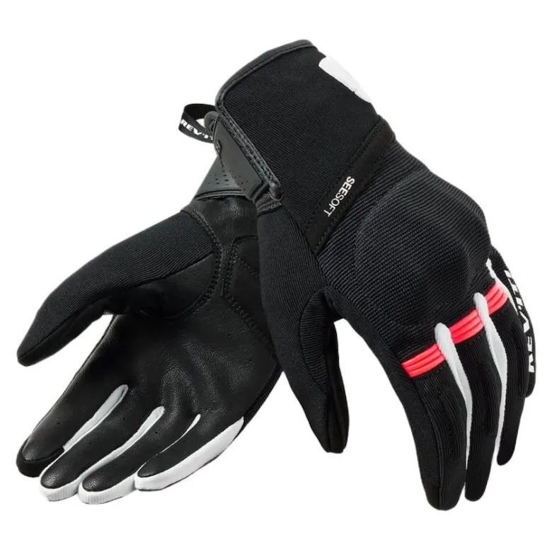 Rękawice miejskie damskie REVIT MOSCA 2 LADY BLACK/PINK czarny różowy