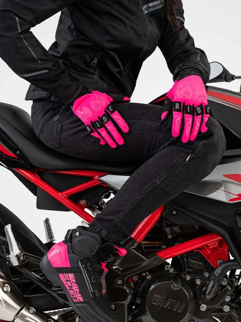 Rękawice miejskie damskie SHIMA DRIFT LADY PINK różowy czarny