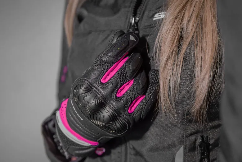 Rękawice miejskie damskie SHIMA RUSH LADY PINK czarny różowy