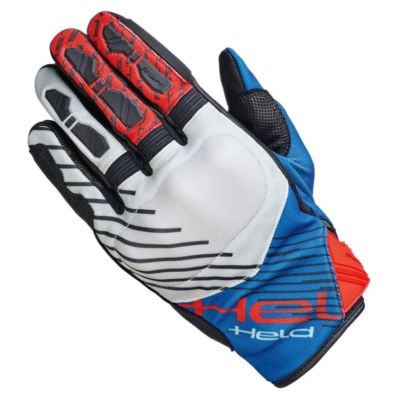 Rękawice miejskie HELD HAMADA 2 GREY/BLUE szary niebieski czerwony