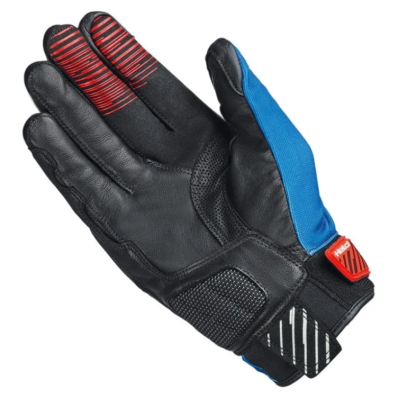 Rękawice miejskie HELD HAMADA 2 GREY/BLUE szary niebieski czerwony