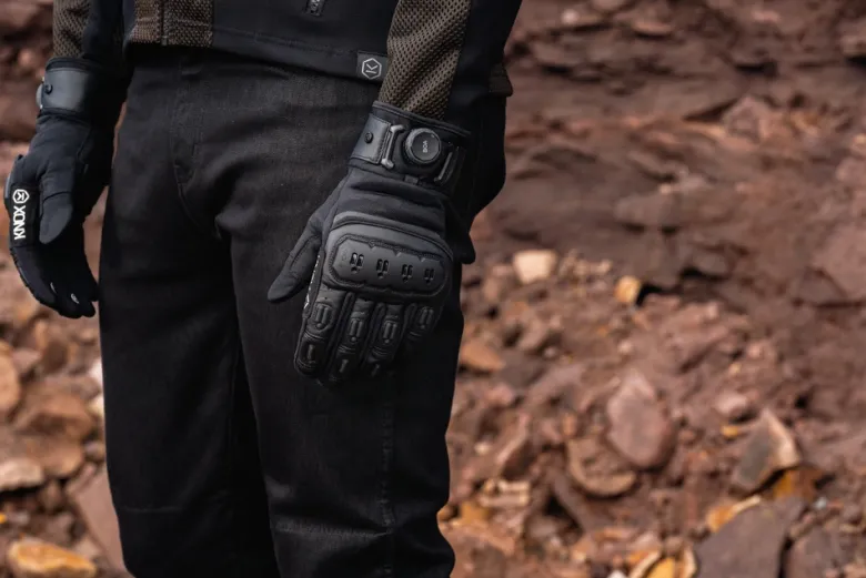 Rękawice miejskie KNOX ORSA TEXTILE OR4 BLACK czarny