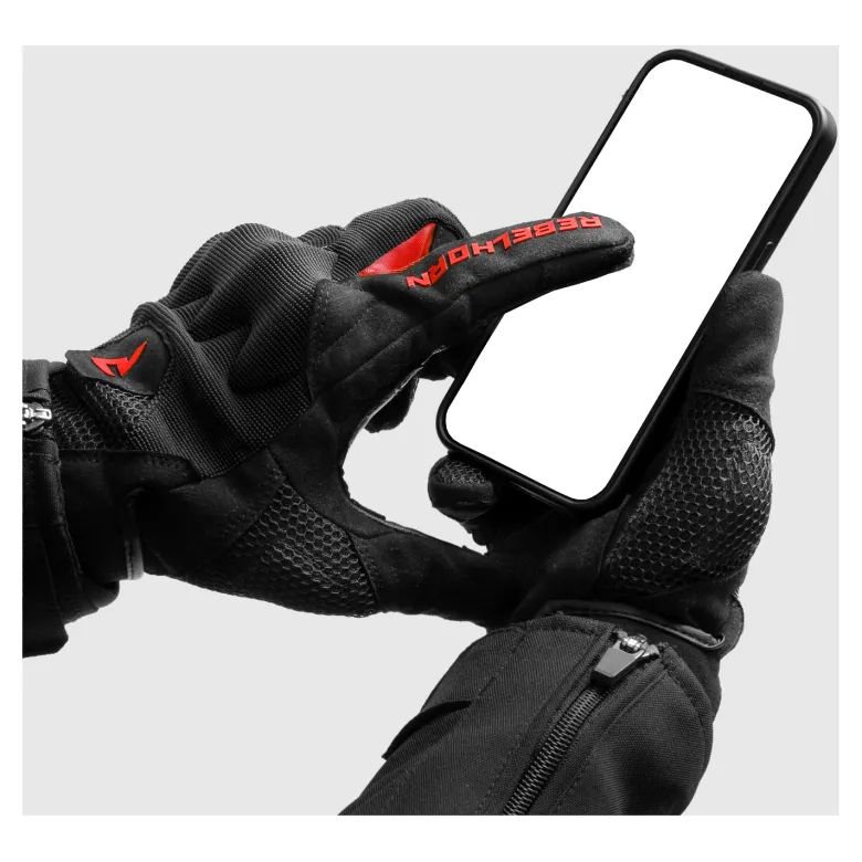 Rękawice miejskie REBELHORN CORE BLACK/RED czarny czerwony