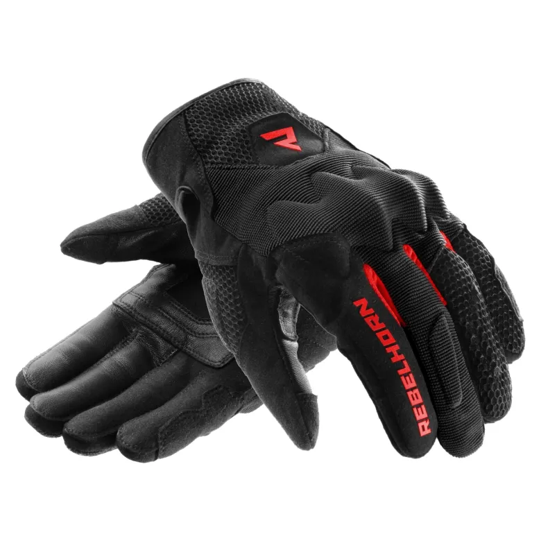 Rękawice miejskie REBELHORN CORE BLACK/RED czarny czerwony