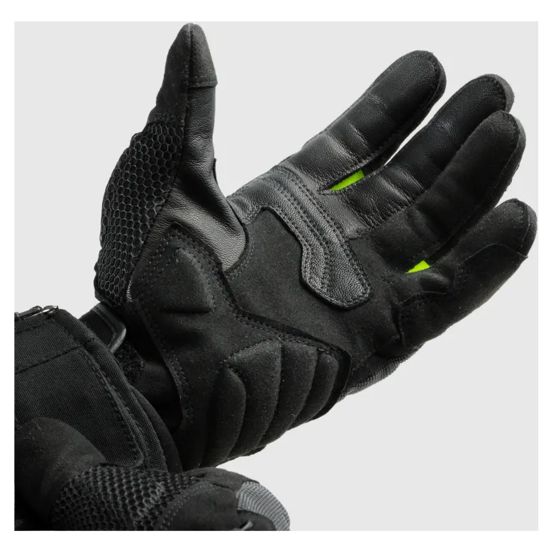 Rękawice miejskie REBELHORN CORE BLACK/GREY/FLUO YELLOW czarny szary żółty fluo