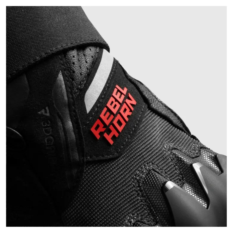 Rękawice miejskie REBELHORN DEFENDER BLACK/RED czarny czerwony