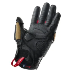 Rękawice miejskie REBELHORN DEFENDER DESERT/BLACK/RED brązowy czarny czerwony