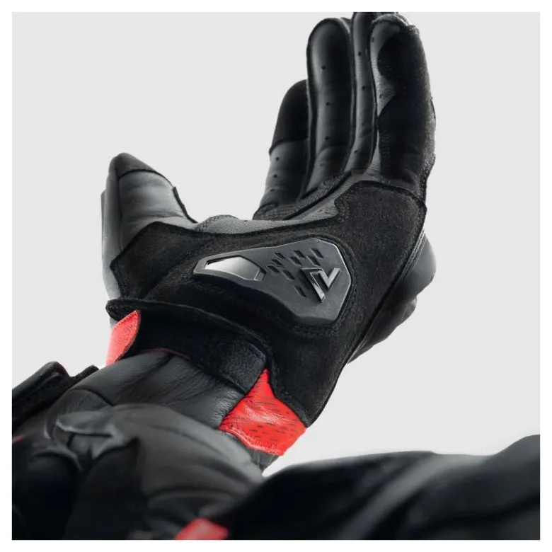 Rękawice miejskie REBELHORN VIPER BLACK/GREY/FLUO RED czarny szary czerwony fluo