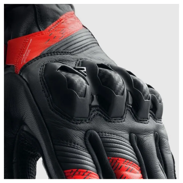 Rękawice miejskie REBELHORN VIPER BLACK/GREY/FLUO RED czarny szary czerwony fluo