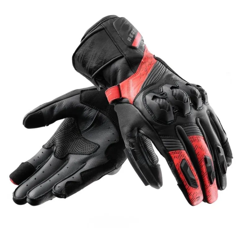 Rękawice miejskie REBELHORN VIPER BLACK/GREY/FLUO RED czarny szary czerwony fluo
