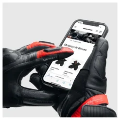 Rękawice miejskie REBELHORN VIPER BLACK/GREY/FLUO RED czarny szary czerwony fluo