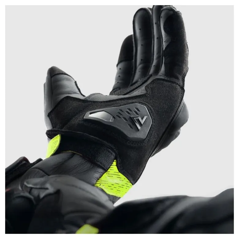 Rękawice miejskie REBELHORN VIPER BLACK/GREY/FLUO YELLOW czarny szary żółty fluo