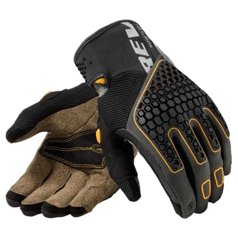 Rękawice miejskie REVIT MANGROVE 2 BLACK/OCHER YELLOW czarny żółty