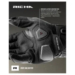 Rękawice miejskie RICHA BODYGUARD BLACK czarny