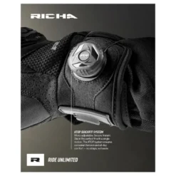 Rękawice miejskie RICHA BODYGUARD BLACK czarny