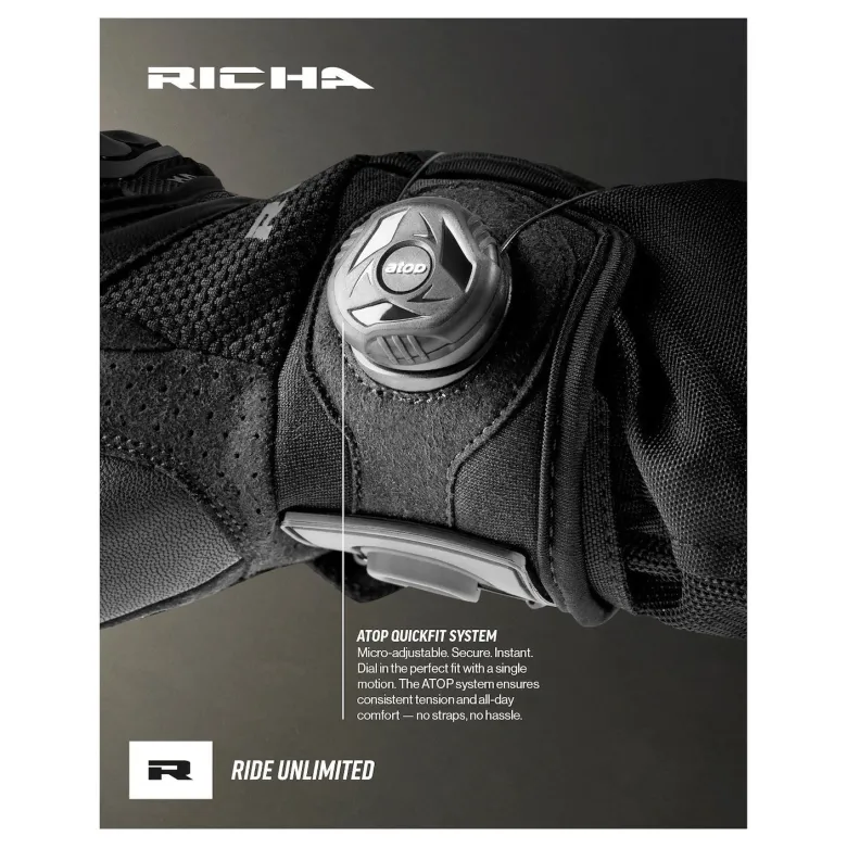 Rękawice miejskie RICHA BODYGUARD BLACK czarny