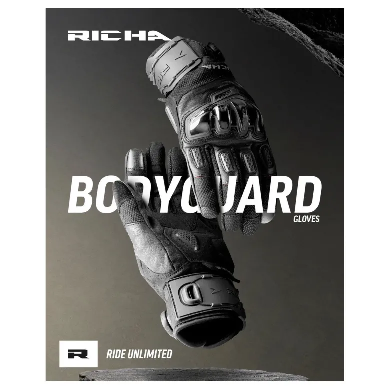 Rękawice miejskie RICHA BODYGUARD BLACK czarny