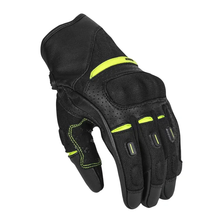 Rękawice miejskie SECA AXIS MESH II FLUO YELLOW czarny żółty fluo