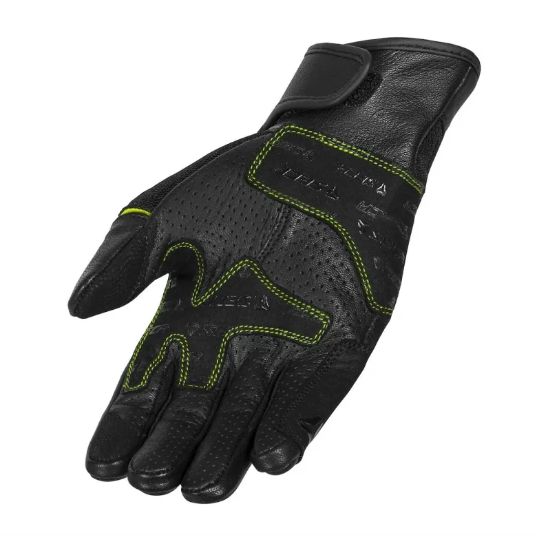Rękawice miejskie SECA AXIS MESH II FLUO YELLOW czarny żółty fluo